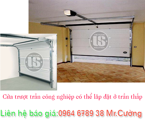 Cửa trượt trần có thể lắp đặt ở trần thấp
